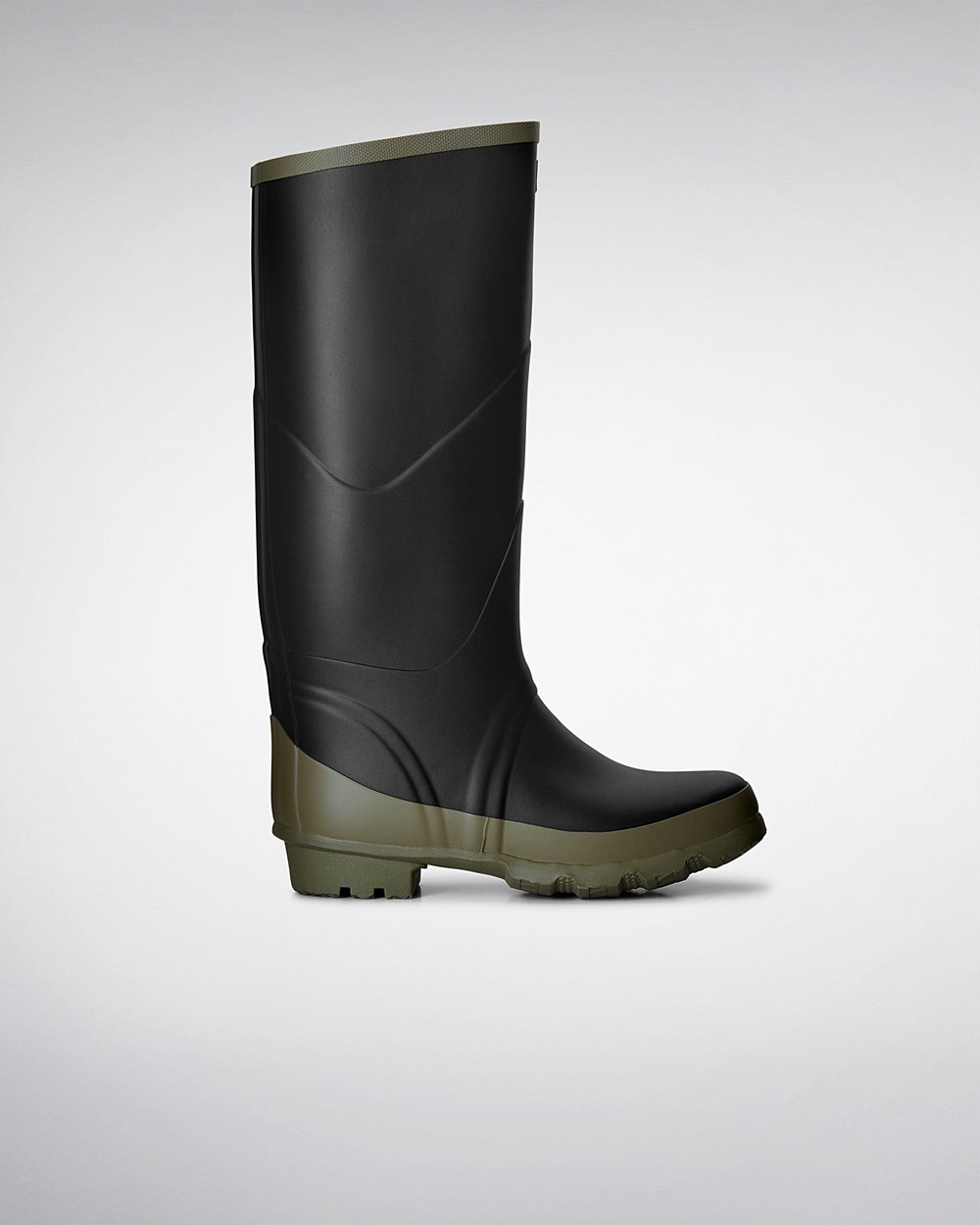 Galochas Altas Hunter Feminina Pretas - Argyll Bullseye Full Knee - 27HUZKJYW